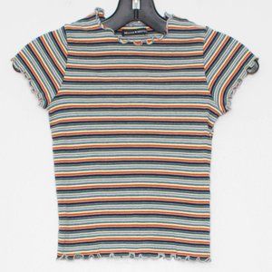 Brandy Melville Womens Top Shirt Stripe